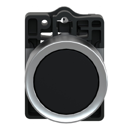 Botão Comando Faceado Impulsão Preto Redondo 22mm 1na XA2EA21 - Schneider Electric