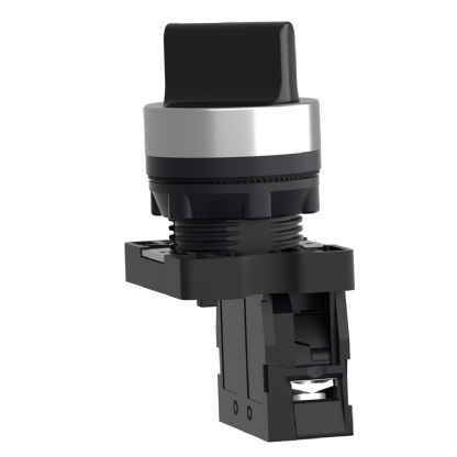 Botão Comutador Knob Curto 22,5mm 2 Posições Fixas 1Na Preto XA2ED21 - Schneider Electric