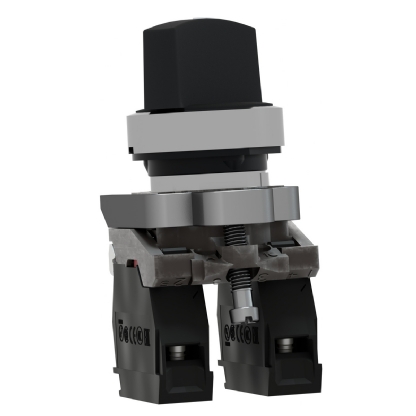 Botão Comutador Knob Curto 22mm 2 Posições Fixas 1Na+1Nf Preta XB4BD25 - Schneider Electric