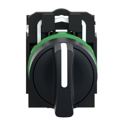 Botão Comutador Knob Curto 22mm 3 Posições Fixas 2Na 3 Preto XB5AD33 - Schneider Electric