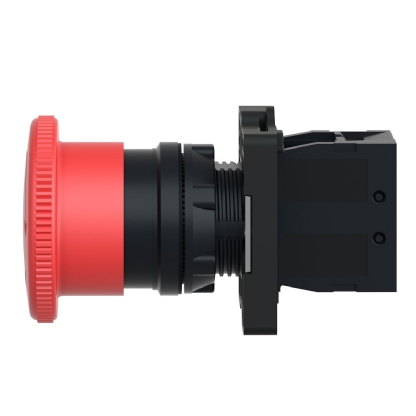 Botão Desligamento De Emergência Plástico 22mm 1NF Vermelho XA2ES542 - Schneider Electric