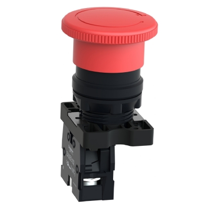 Botão Desligamento De Emergência Plástico 22mm 1NF Vermelho XA2ES542 - Schneider Electric