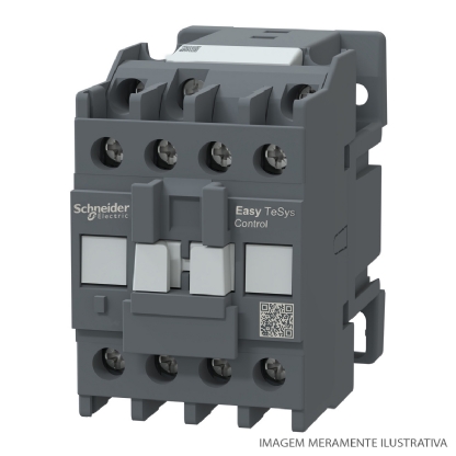 Contator Potência Tripolar 18A 220V 1Na 50/60Hz LC1E1810M7 - Schneider Electric