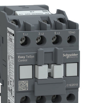 Contator Potência Tripolar 25A 24V 1Na 50/60Hz LC1E2510B7 - Schneider Electric