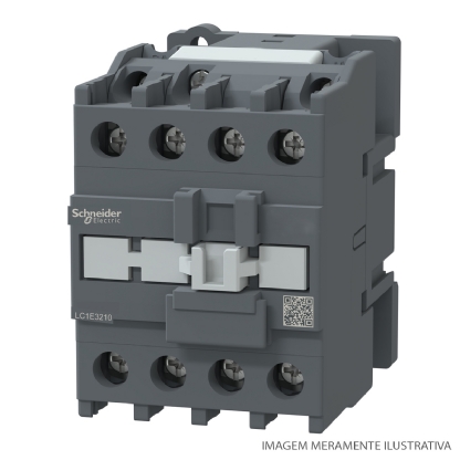 Contator Potência Tripolar 32A 24V 1Na 50/60Hz LC1E3210B7 - Schneider Electric