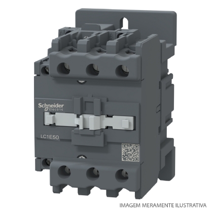 Contator Potência Tripolar 50A 220V 1Na+1Nf 50/60Hz LC1E50M7 - Schneider Electric