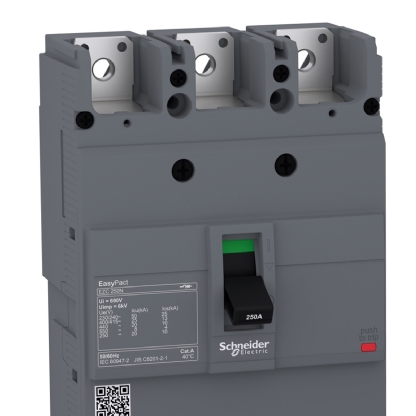 Disjuntor Caixa Moldada Tripolar 250A 25Ka 380/415V EZC250N3250 - Schneider Electric