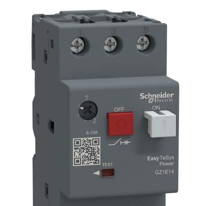 Disjuntor Motor Tripolar Termomagnético 10A 6-10A 100Ka 400/415V GZ1E14 - Schneider Electric