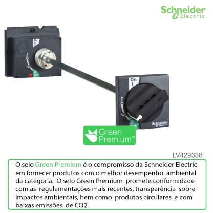 Manopla Rotativa Prolongada Preto LV429338 - Schneider Electric
