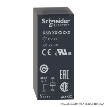 Relé De Interface Mini 8A 24Vcc 2naf RSB2A080BD - Schneider Electric