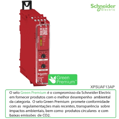Relé De Segurança E Monitoramento Cat4 24Vca/Cc XPSUAF13AP - Schneider Electric