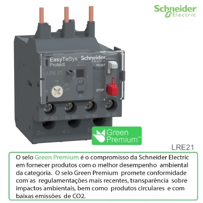 Relé De Sobrecarga Térmico 12-18a 1Na+1Nf LRE21 - Schneider Electric