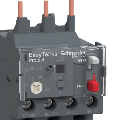 Relé De Sobrecarga Térmico 16-24A Classe 10A 1NA+1NF LRE22 - Schneider Electric