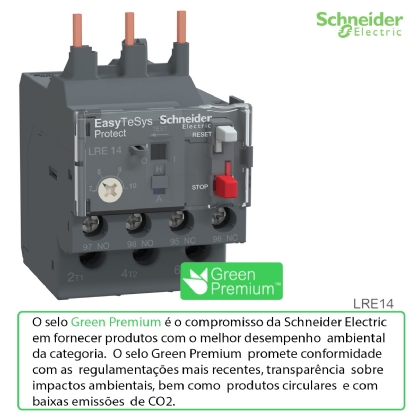 Relé De Sobrecarga Térmico 7-10A Classe 10 1Na+1Nf LRE14 - Schneider Electric