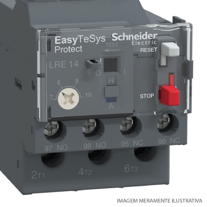 Relé De Sobrecarga Térmico 7-10A Classe 10 1Na+1Nf LRE14 - Schneider Electric
