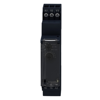 Relé Temporizador Modular 24Vcc 24-240Vca Função Dupla RE17RAMU - Schneider Electric