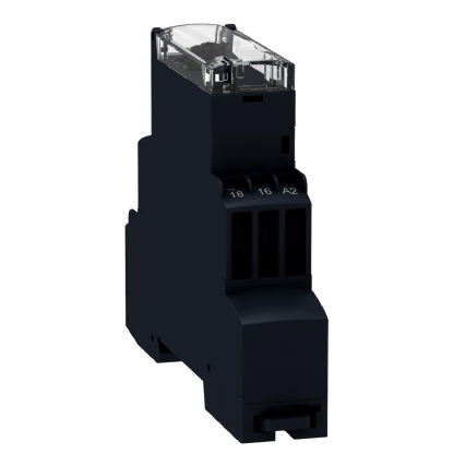 Relé Temporizador Modular 24Vcc 24-240Vca Função Dupla RE17RAMU - Schneider Electric