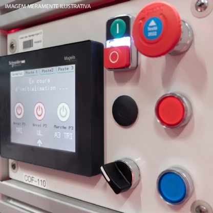 Botão Comutador Knob Curto 22mm 3 Posições Fixas 2na Preto XB4BD33 - Schneider Electric