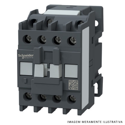 Contator Potência Tripolar 12A 220V 1Na 50/60Hz Cinza LC1E1210M7 - Schneider Electric