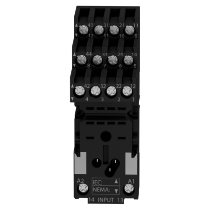 Base Relé Industrial Rxm/Relx 10A 250V 4 Reversíveis Trilho Din RXZE2S114M - Schneider Electric