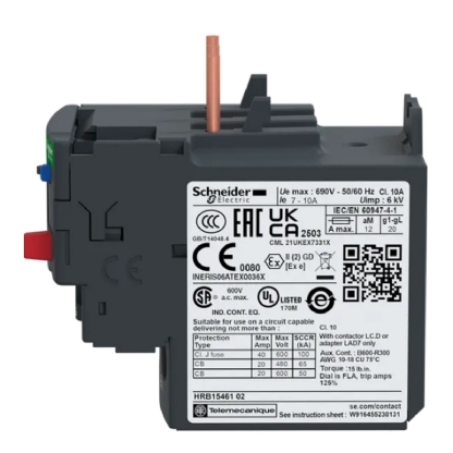 Relé De Sobrecarga Térmico 7,0-10A Classe 10A 1Na+1Nf LRD14 - Schneider Electric