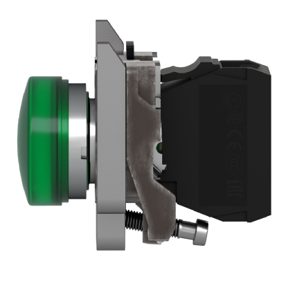 Sinalizador Metálico 110/120Vca Verde Com Led 22mm XB4BVG3 - Schneider Electric