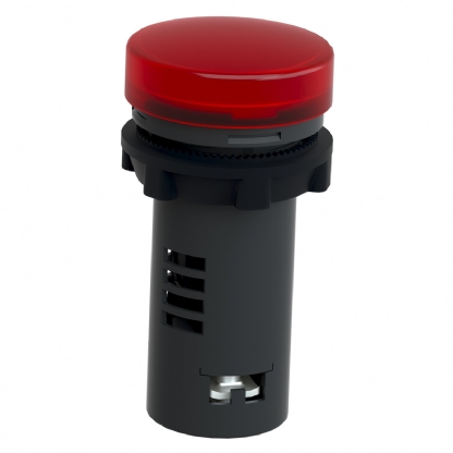 Sinaleiro Monobloco Iluminado Redondo 22mm 220V Plástico Led Vermelho XA2EVM4LC - Schneider Electric