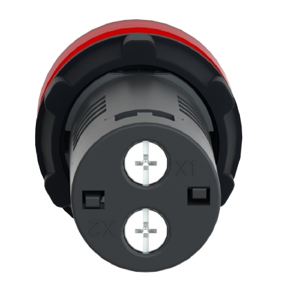 Sinaleiro Monobloco Iluminado Redondo 22mm 220V Plástico Led Vermelho XA2EVM4LC - Schneider Electric