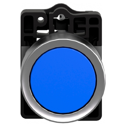 Botão Plástico Faceado Impulsão 1Na 22mm Azul XA2EA61 - Schneider Electric