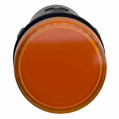 Sinaleiro Monobloco Iluminado Redondo 22mm 220V Plástico Led Âmbar Ip65 XA2EVM5LC - Schneider Electric