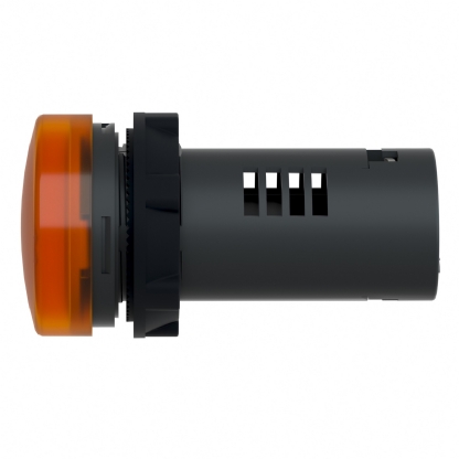 Sinaleiro Monobloco Iluminado Redondo 22mm 220V Plástico Led Âmbar Ip65 XA2EVM5LC - Schneider Electric