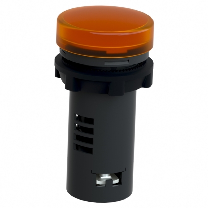 Sinaleiro Monobloco Iluminado Redondo 22mm 110Vca/Cc Led Âmbar Ip65 XA2EVF5LC - Schneider Electric