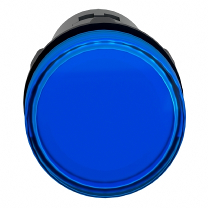 Sinaleiro Monobloco Iluminado Redondo 22mm 220V Plástico Led Azul XA2EVM6LC - Schneider Electric