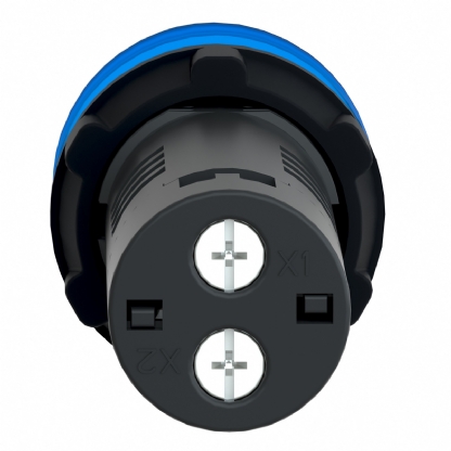 Sinaleiro Monobloco Iluminado Redondo 22mm 220V Plástico Led Azul XA2EVM6LC - Schneider Electric