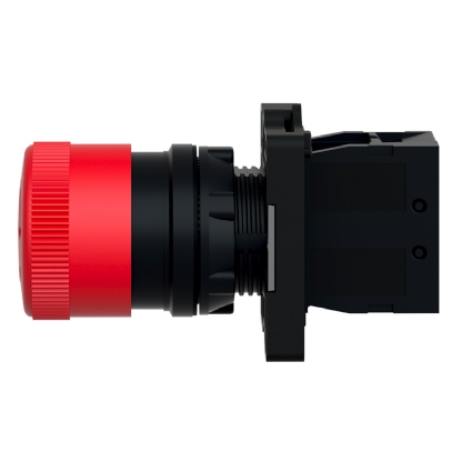 Botão Emergência Cogumelo 30mm Girar Destravar 22mm Plástico Vermelho 1Nf XA2ES442 Easy Harmony Xa2 Schneider Electric