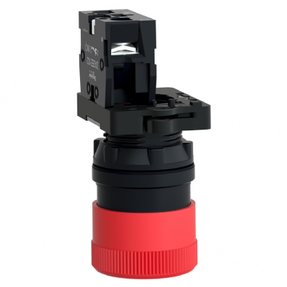 Botão Emergência Cogumelo 30mm Girar Destravar 22mm Plástico Vermelho 1Nf XA2ES442 Easy Harmony Xa2 Schneider Electric