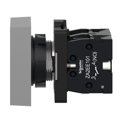 Botão Comando Pulsador Faceado Retangular 22mm Plástico Verde/Vermelho 1Na+1Nf I/O XA2EA7A3415 Easy Harmony Xa2 Schneider Electric