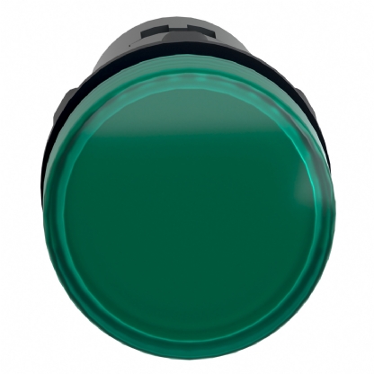 Sinaleiro Monobloco Iluminado Redondo 22mm 220V Plástico Led Verde Ip65 XA2EVM3LC - Schneider Electric