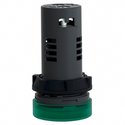 Sinaleiro Monobloco Iluminado Redondo 22mm 220V Plástico Led Verde Ip65 XA2EVM3LC - Schneider Electric