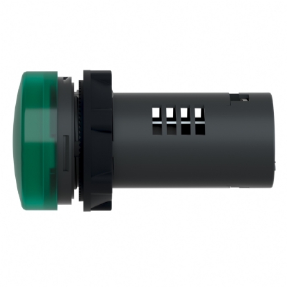 Sinaleiro Monobloco Iluminado Redondo 22mm 220V Plástico Led Verde Ip65 XA2EVM3LC - Schneider Electric