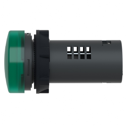 Sinaleiro Monobloco Iluminado Redondo 22mm 110Vca/Cc Led Verde XA2EVF3LC - Schneider Electric