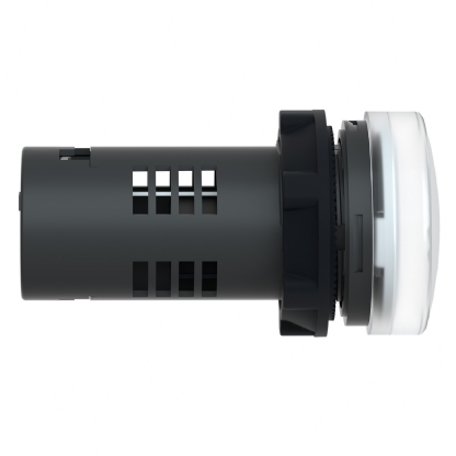 Sinaleiro Monobloco Iluminado Redondo 22mm 220V Plástico Led Branco XA2EVM1LC - Schneider Electric