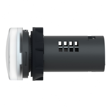 Sinaleiro Monobloco Iluminado Redondo 22mm 220V Plástico Led Branco XA2EVM1LC - Schneider Electric