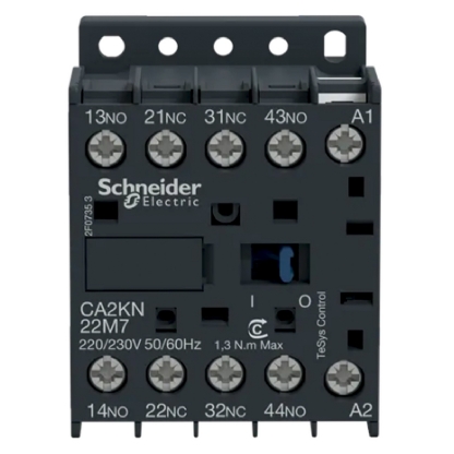 Contator Mini Auxiliar 10A 220V 2Na+2Nf 50/60Hz CA2KN22M7 Tesys K - Schneider Electric