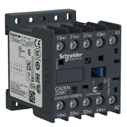 Contator Mini Auxiliar 10A 220V 2Na+2Nf 50/60Hz CA2KN22M7 Tesys K - Schneider Electric