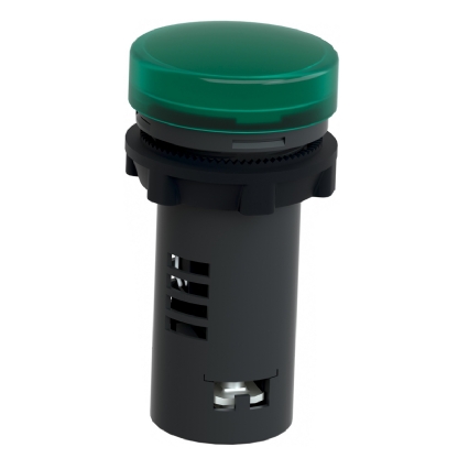 Sinaleiro Monobloco Iluminado Redondo 22mm 24Vca/Cc Led Verde Ip65 XA2EVB3LC - Schneider Electric
