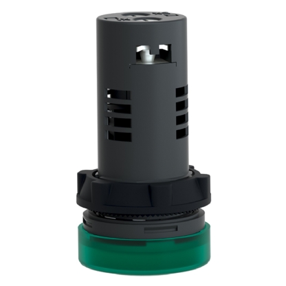 Sinaleiro Monobloco Iluminado Redondo 22mm 24Vca/Cc Led Verde Ip65 XA2EVB3LC - Schneider Electric