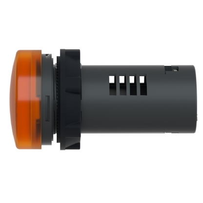 Sinaleiro Monobloco Iluminado Redondo 22mm 24Vca/Cc Plástico Led Âmbar Ip65 XA2EVB5LC Easy Harmony Xa2 Schneider Electric