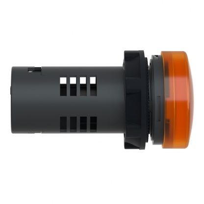 Sinaleiro Monobloco Iluminado Redondo 22mm 24Vca/Cc Plástico Led Âmbar Ip65 XA2EVB5LC Easy Harmony Xa2 Schneider Electric