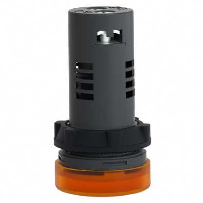 Sinaleiro Monobloco Iluminado Redondo 22mm 24Vca/Cc Plástico Led Âmbar Ip65 XA2EVB5LC Easy Harmony Xa2 Schneider Electric